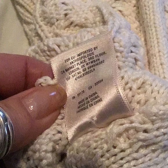 Beautiful anthropology moth sweater with shirt - Picture 5 of 8